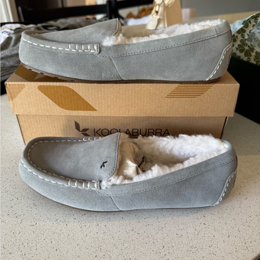 Koolaburra Women’s Soft Gray Slip-On Loafers